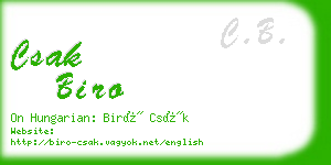 csak biro business card